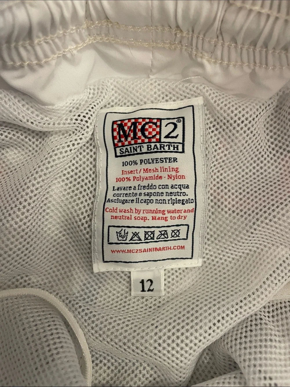 MC2 Saint Barth - Boys Vespa Print Swim Shorts - Sz 12